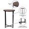 Flash Furniture Round Walnut End Table with Matte Black Frame NAN-JH-1787ET-WAL-BK-GG - alternate 5
